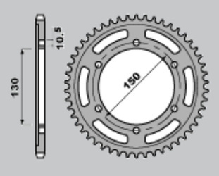 Zębatka tylna 300 39 yamaha trx 850 (96-00) (300-39) (jt300.39)
