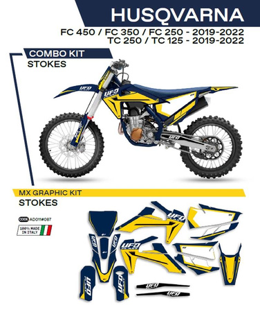 Komplet naklejek (oklein) husqvarna tc 125/250 '19-'22