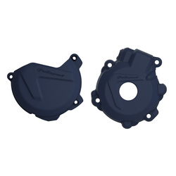 WYPRZEDAŻ ZESTAW OSŁONA POKRYWY (DEKLA) ALTERNATORA ORAZ OSŁONA POKRYWY SPRZĘGŁA HUSQVARNA FE 250/350 '14-'16 KOLOR NIEBIESKI