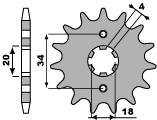Zębatka przednia 259 15 18nc xl 125 (łańc. 428)