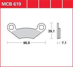 KLOCKI HAMULCOWE TRW MCB619