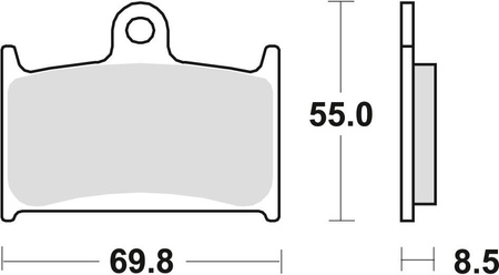 Klocki hamulcowe kh145 kh236 sinter street  suzuki gsxr 750 88-93, gsxr 1100 89-92, triumph daytona 955 96-06, speed triple 955 99-04, dayto