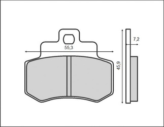 Klocki hamulcowe kh356 (kymco) (ft 3036)