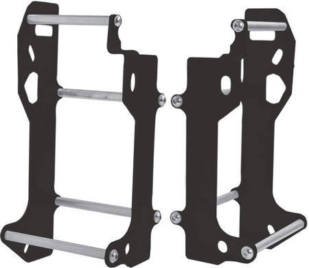 Osłona chłodnicy aluminiowa model light: ktm sx/sxf/xc '15, excf 250 '12-'16, husqvarna tc/te/fc '14-'16 kolor czarny anodowany