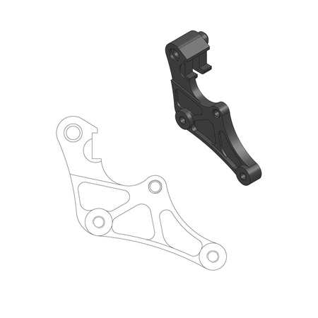 Adapter do tarczy supermoto sm racing 320 yamaha yz 125/250 '17-, yzf 250/450 '16-