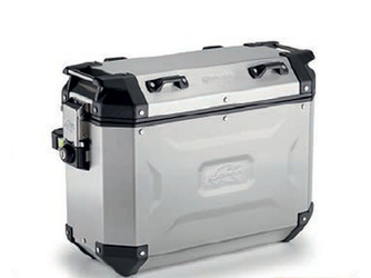 KUFER BOCZNY 37L MONOKEY CAM SIDE KVG37A K'VOYAGER ALUMINIOWY LEWY KOLOR SREBRNY
