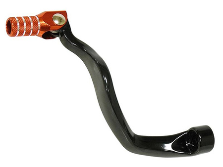 Dźwignia zmiany biegów ktm 990 adventure / supermoto aluminiowa kolor czarny, końcówka pomarańczowa (6003403104401s)