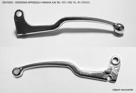 Dźwignia sprzęgła yamaha xj6 '09-, fz1, fz8 '10-, r1, kolor srebrny (dsy02sv) = dsy07(70121)