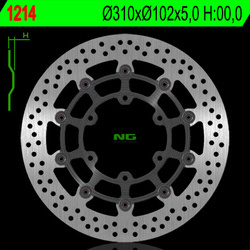 Tarcza hamulcowa przód suzuki gsxr 600/750 '08-'18, gsxr 1000 '09-'16, gsx 750z '08-'14 (310x102x5mm) (6x8,5mm) pływająca