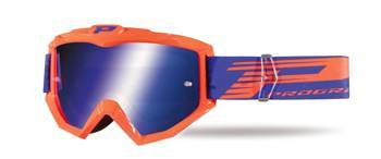 Gogle pg3201 fl atzaki kolor pomarańczowy fluo (szyba pg3246 niebieska lustrzana antiscratch, no fog, anti uv) (pg3201/18orf) (3201-166 fl)