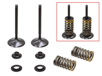 ZAWORY SSĄCE (KOMPLET 2 SZT. ZAWORÓW ZE SPRĘŻYNAMI I PODKŁADKAMI) YAMAHA Y450 '10-'13 STALOWE (MX-09541I) (35,98X5,42X83,68MM)