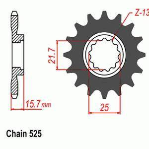 Zebatka napędowa sunstar sunf423-16