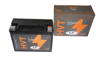 AKUMULATOR ŻELOWY HVTG24H-3 (GHD24HL-BS) (MH HVTG24H-3) 12V 24AH (CCN 410) 205X87X162 HEAVY V-TWIN BEZOBSŁUGOWY - ZALANY (2)