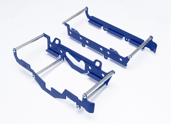 Osłony chłodnicy aluminiowe model light (do motocykla z wentylatorem) ktm exc '17-'18, excf '17-'19, husqvarna te/fe '17-'18 kolor niebieski