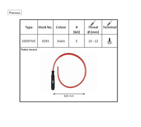 Fajka świecy zapłonowej Ngk fajka na świece ebonitowa prosta kolor czarny (przewód 50 cmm) (nr 8393) – NGK