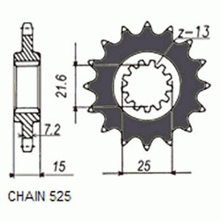 Zebatka Napedowa Sunstar Sunf413-15