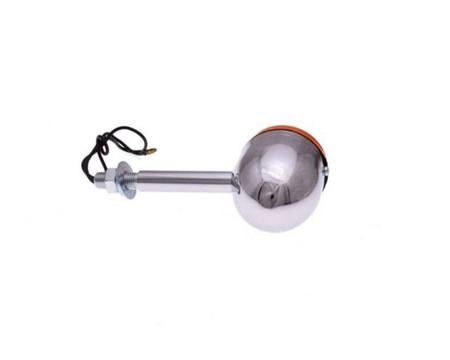 Kierunkowskaz chrom bullet długi wspornik