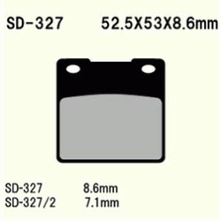 Klocki hamulcowe vd-327 (fa063)