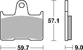 Klocki hamulcowe kh254 street ceramic kolor czarny pasuje do: suzuki gsxr '04-'06 tył