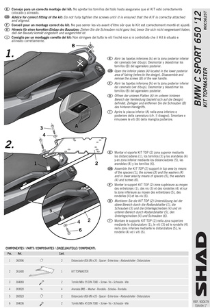 Stelaż kufra tylnego Shad do BMW C600 Sport C650