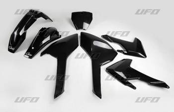 Komplet plastików husqvarna tc/fc 125/250/300/350/450 '16-'18 (z wyjątkiem tc 250 '16) kolor czarny (hu616e001)