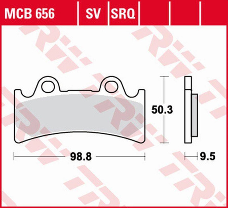 Klocki hamulcowe kh190 sinter street triumph daytona 900 super iii '94-'96, yamaha yzf 750r/sp '93-'98, fzr 1000 genesis '95-'95, przód