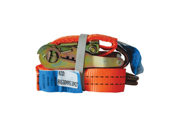 Pas transportowy z hakami i klamrą szerokość 38mm, długość 4m , wytrzymałość 2t