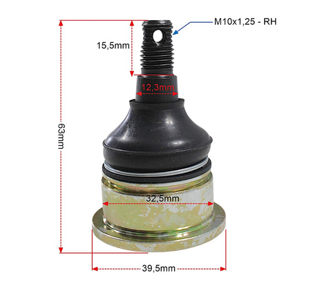 Sworzeń Tekyo Suzuki Yamaha 42-1029