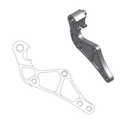 Adapter oversize 320 mm (supermoto) do zacisku oem - ktm,husaberg,husqvarna (patrz opis dodatkowy)