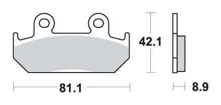 Klocki hamulcowe kh121 track&sport sinter kolor złoty