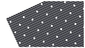 Folia carbon (z dziurkami) materiał crystal 0,4mm