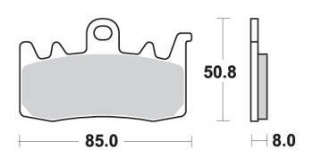 Klocki hamulcowe kh630 racing dual carbon front pasuje do: aprilia, bmw, ducati przód