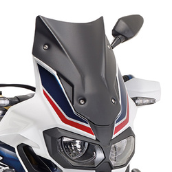 Szyba honda crf 1000l africa twin (16-19), crf 1000l africa twin adventure sport(18-19) 40 x 31 cm czarny matt