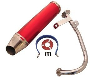 TŁUMIK WYDECH SPORT DO SKUTERÓW 4T 139QMB CZERWONY