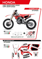 Komplet plastików plukomplet naklejek (oklein) honda crf 250r '22