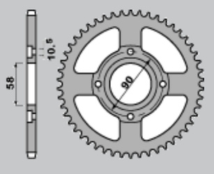 Zębatka przednia 269 15 can-am