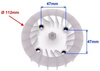 WIATRAK WENTYLATORA SKUTER 4T 139QMB GY6-50