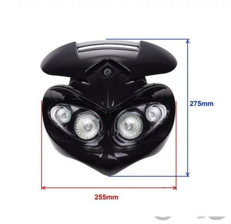 Lampa przednia Street Cross enduro uniwersalna