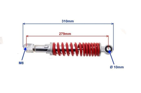 Amortyzator tylny do skutera Keeway Matrix 280mm