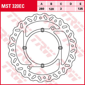 Tarcza hamulcowa przód husqvarna wr / cr / te / tc 125 - 610 98-13