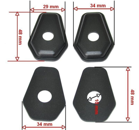Zaślepki kierunkowskazów uniwersalne – otwór M8 (komplet 4 szt.) Suzuki