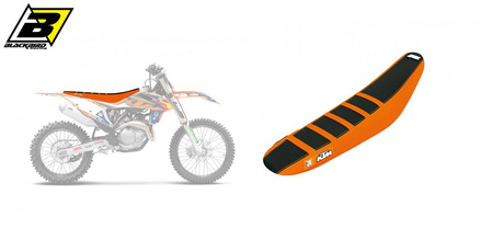 Pokrowiec/poszycie na siedzenie ktm sx/sxf '19-'22, exc '20-'22 zebra, kolor pomarańczowy/czarny