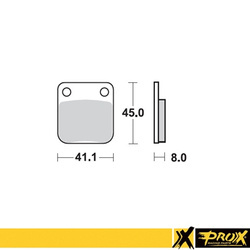 Klocki hamulcowe kh54 kawasaki kx 65 '00-20, suzuki rm 65 '03-05 tył