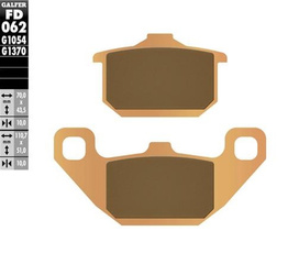 KLOCKI HAMULCOWE KH085 SPIEK METALICZNY (ZŁOTE) STREET