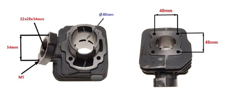 Cylinder kompletny peugeot buxy speedfight zenith 40mm 2t