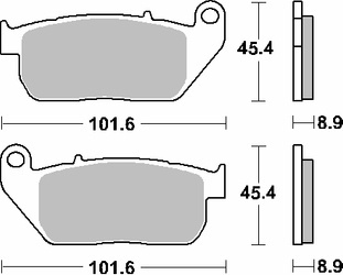 Klocki hamulcowe kh381 street excel sinter kolor złoty pasuje do: harley davidson roadster/sportster 883/1200 przód