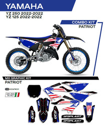 Komplet naklejek (oklein) yamaha yz 125/250 '22 patriot kolor czarny