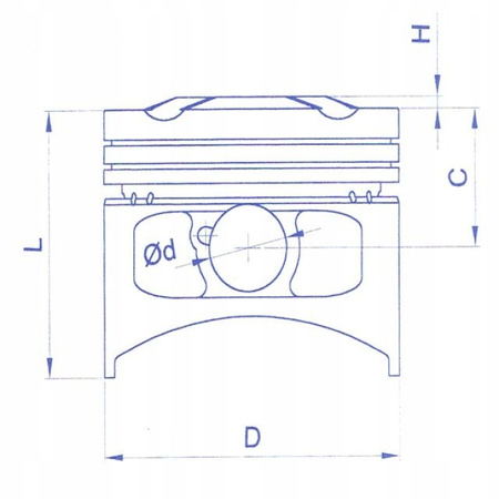 Tłok meteor kymco dink 200 o 63