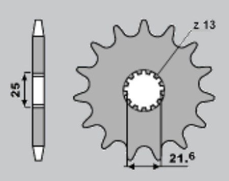 Zębatka przednia 566 18 suzuki gsf 1250 '07-'09