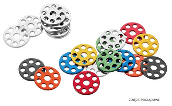 Podkładki aluminiowe pod śruby m6 (kpl.10 szt.) średnica zewnętrzna 25 mm kolor czarny